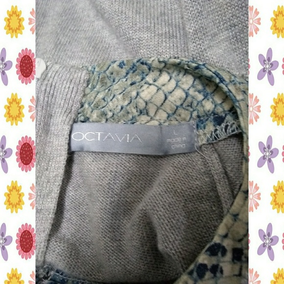 OCTAVIA DOUBLE LAYER CREW NECK SWEATER - Picture 3 of 4